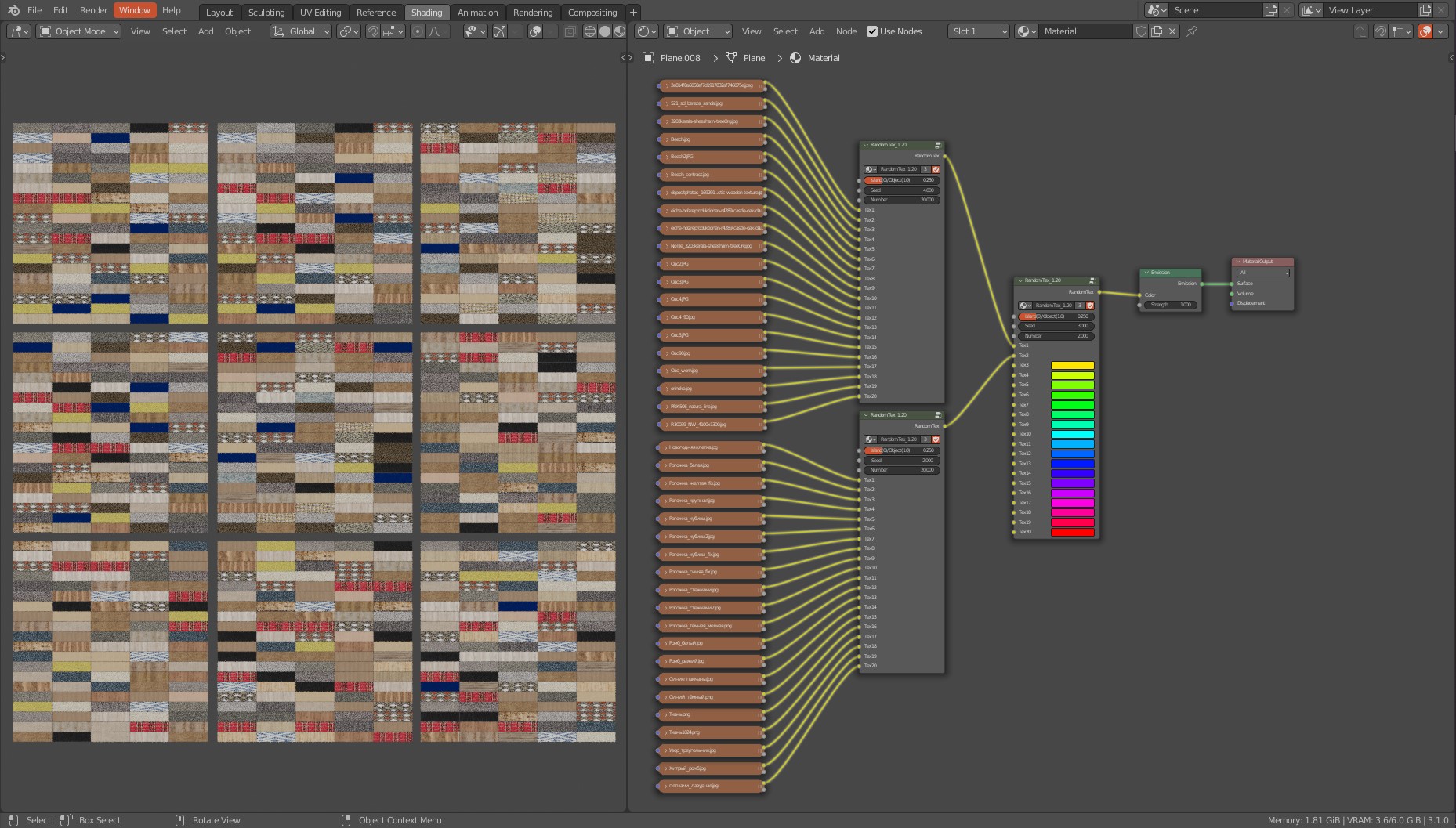 Texture Randomizer (MultiMap node tree) Tutorials, Tips and Tricks