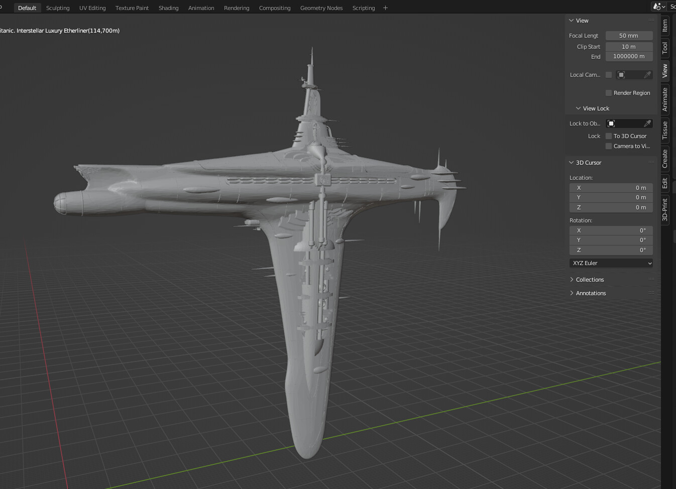 Blender 3.1 Importing a PLY with some what looks like Normal error