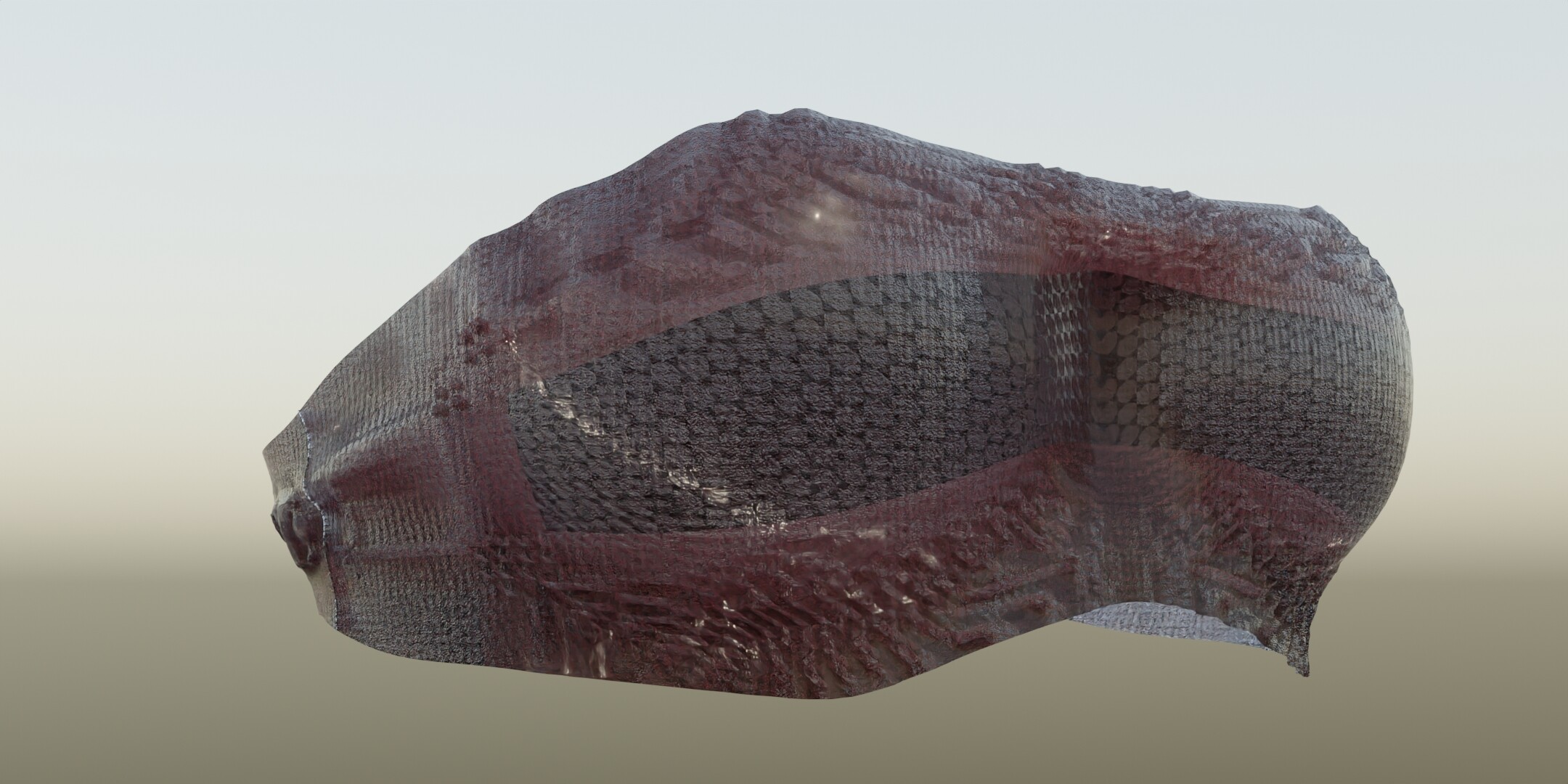 A step by step study of dry and soaked wet cloth material in blender Works in Progress