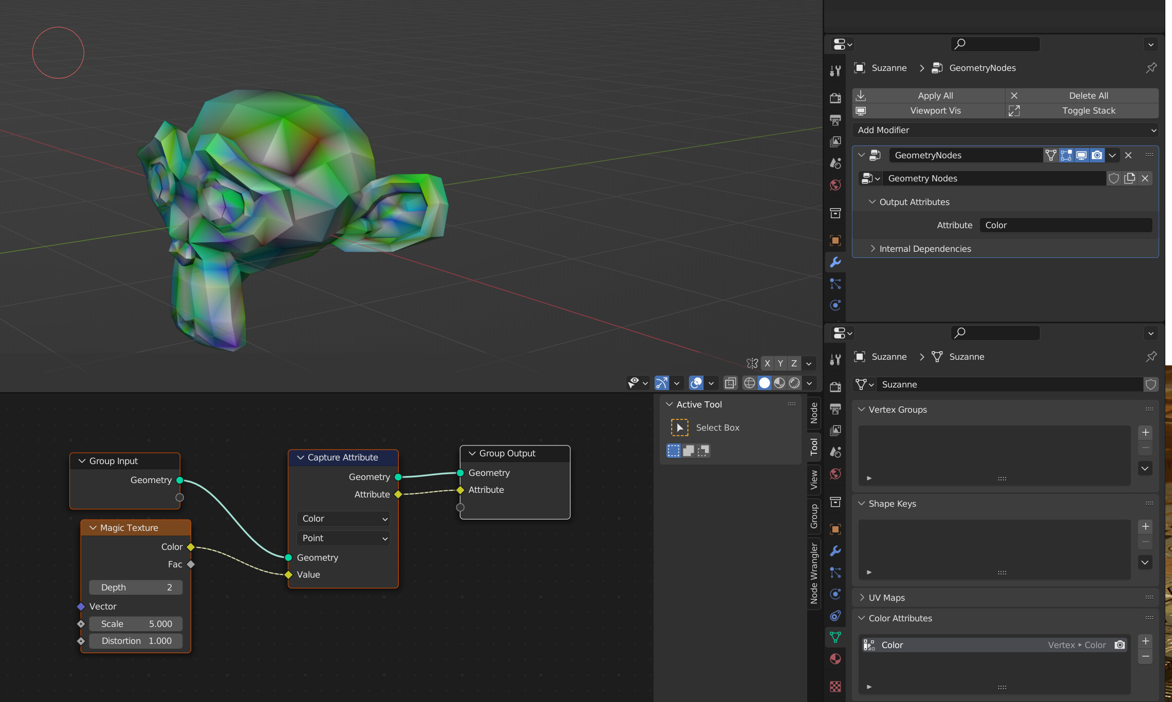 How to transfer texture color with geometry node? 5 by zeroskilz