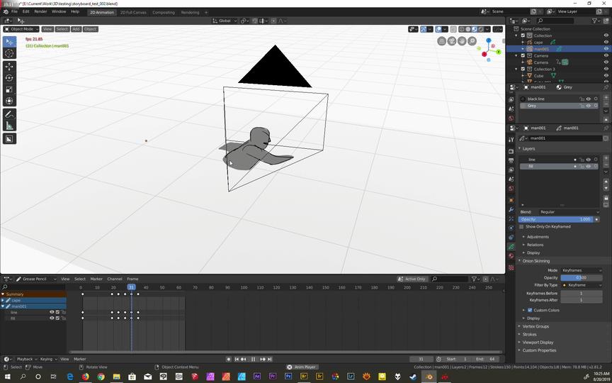 Greasepencil Object And Camera Moves Animation And Rigging Blender Artists Community
