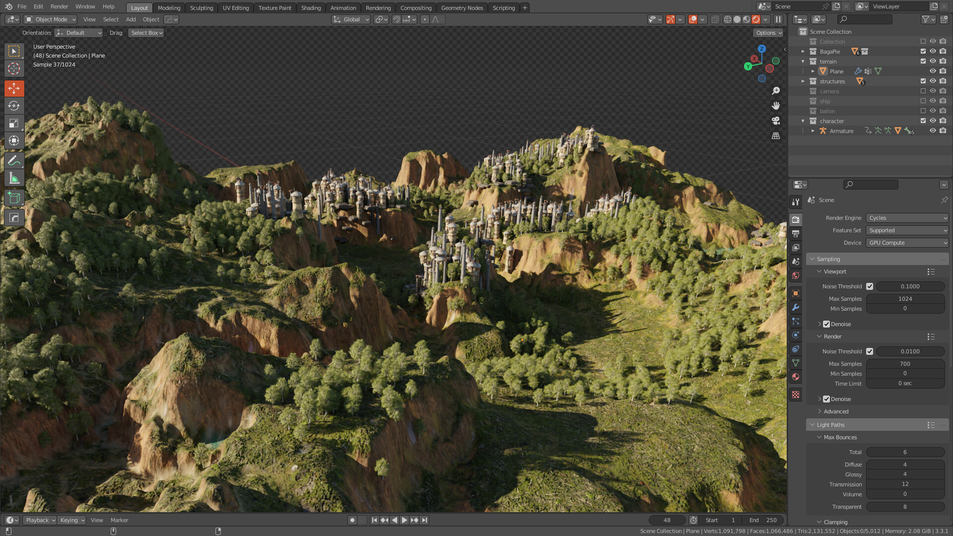 Terrain Creation Gaea/Blender Finished Projects Blender Artists