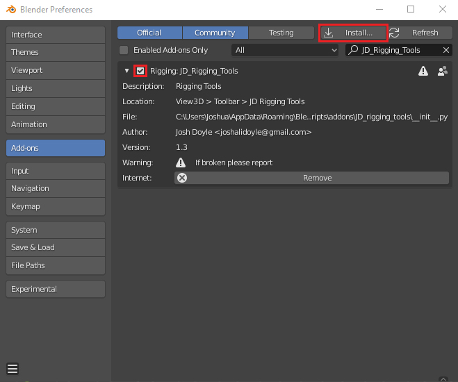 JD Rigging Tools Free Addon Released Scripts and Themes Blender