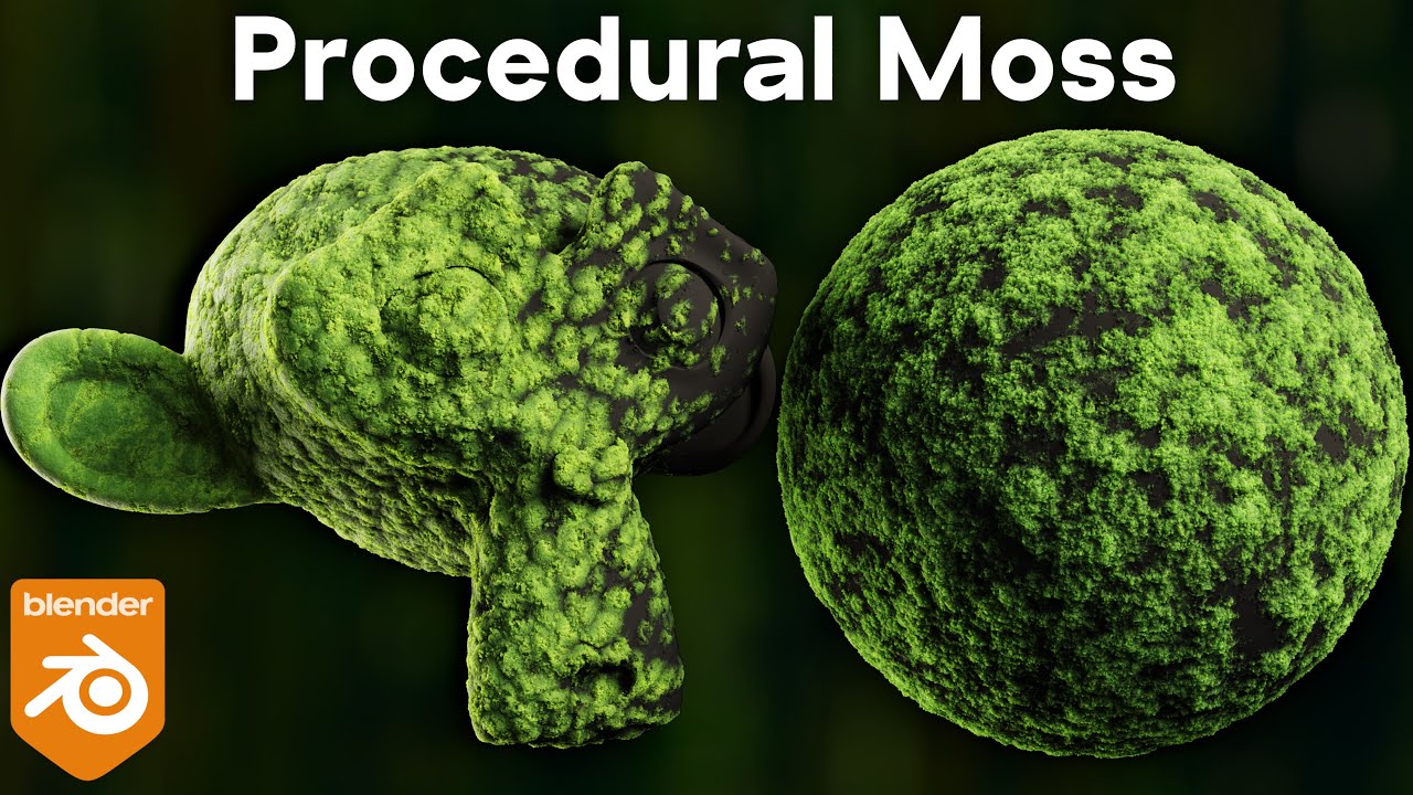 Procedural Moss Material (Blender Tutorial) Tutorials, Tips and