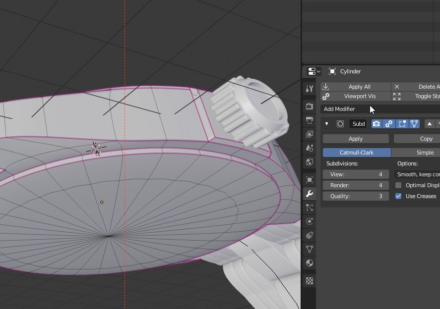 Sharp edge crease, Blackline Modeling Blender Artists Community