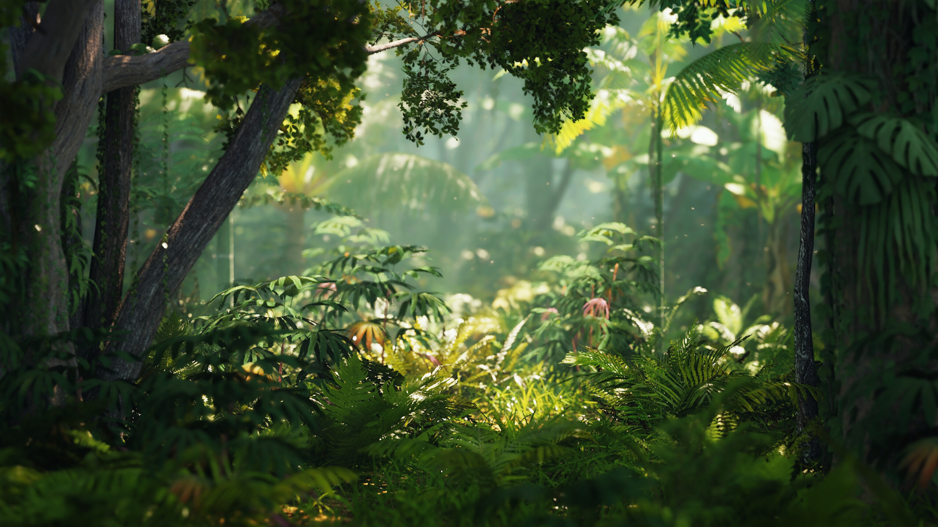 Another jungle or forest rendered in Blender Eevee with SSGI! Finished Projects Blender