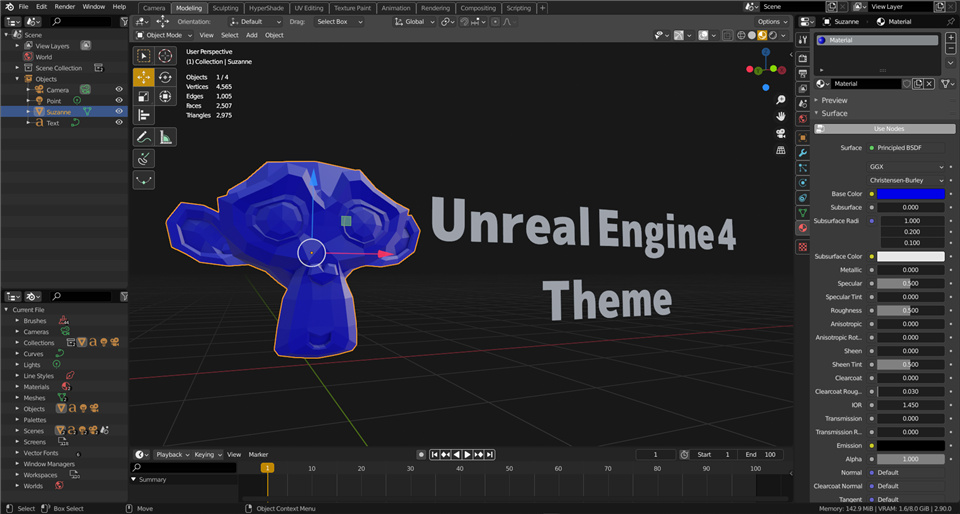 [Theme] Unreal Engine 4 for Blender Released Scripts and Themes
