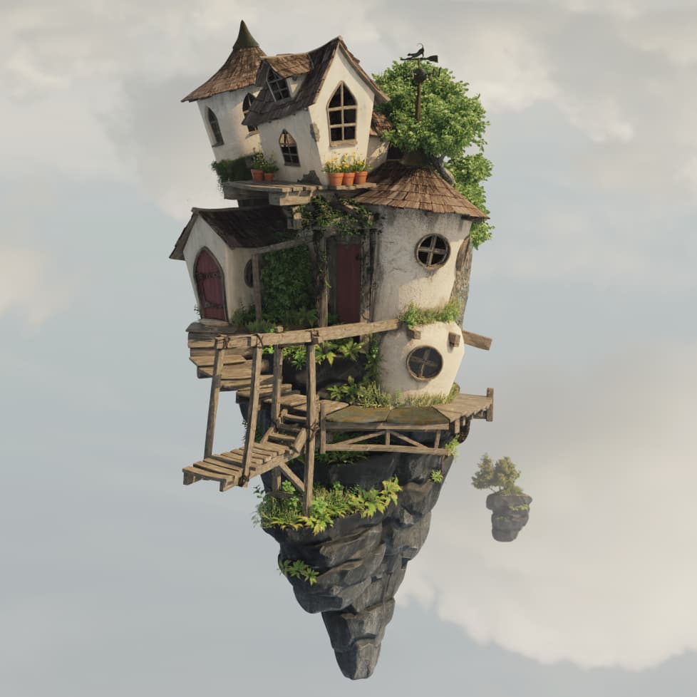 Floating Island Finished Projects Blender Artists Community