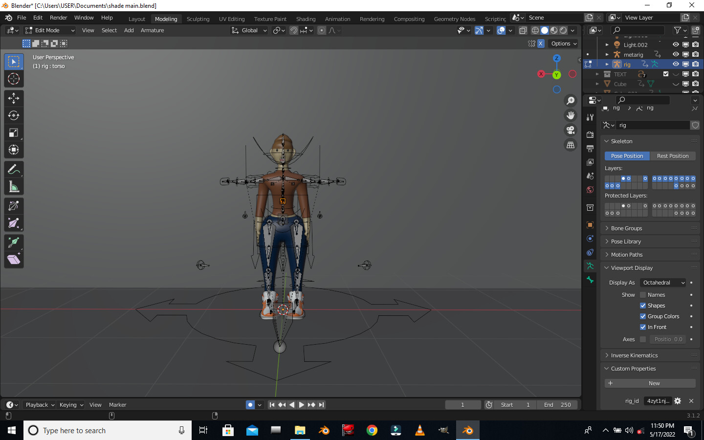 How to animate a rigged character on blender (after using rigify