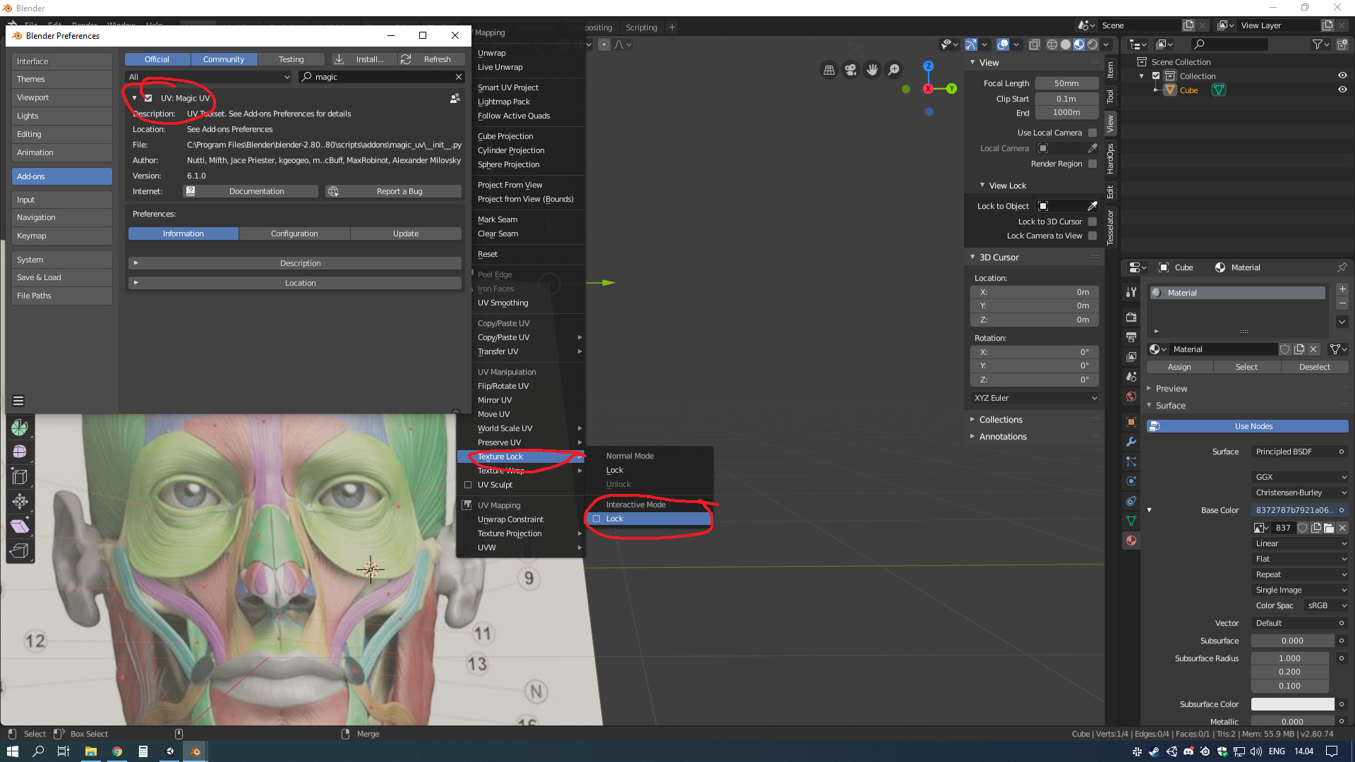 Blender 2.8 Alpha Mask and Preserve UVs for Foliage Materials and