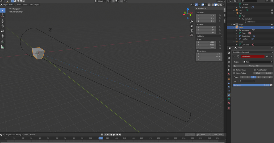 Can't get object to point in the right direction using a follow path