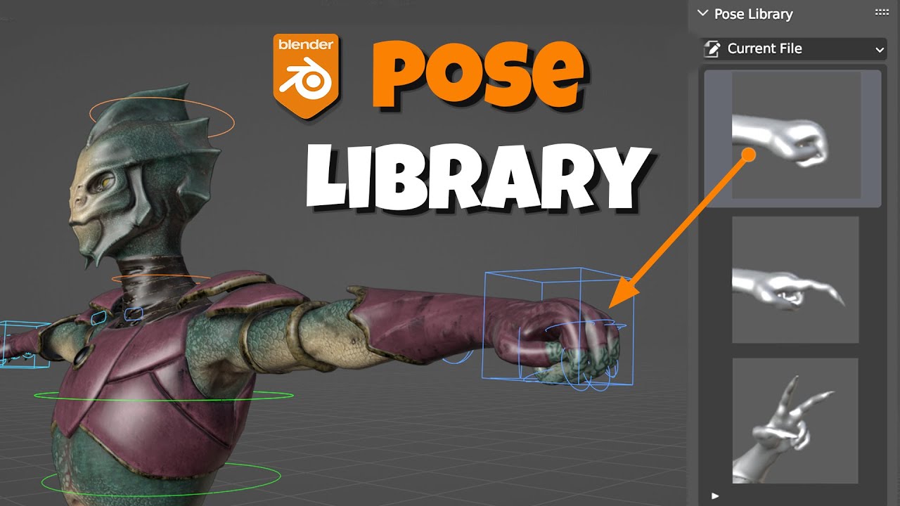 Asset Library, Saving Poses, Renders Wrong Pose 2 by Punker3D