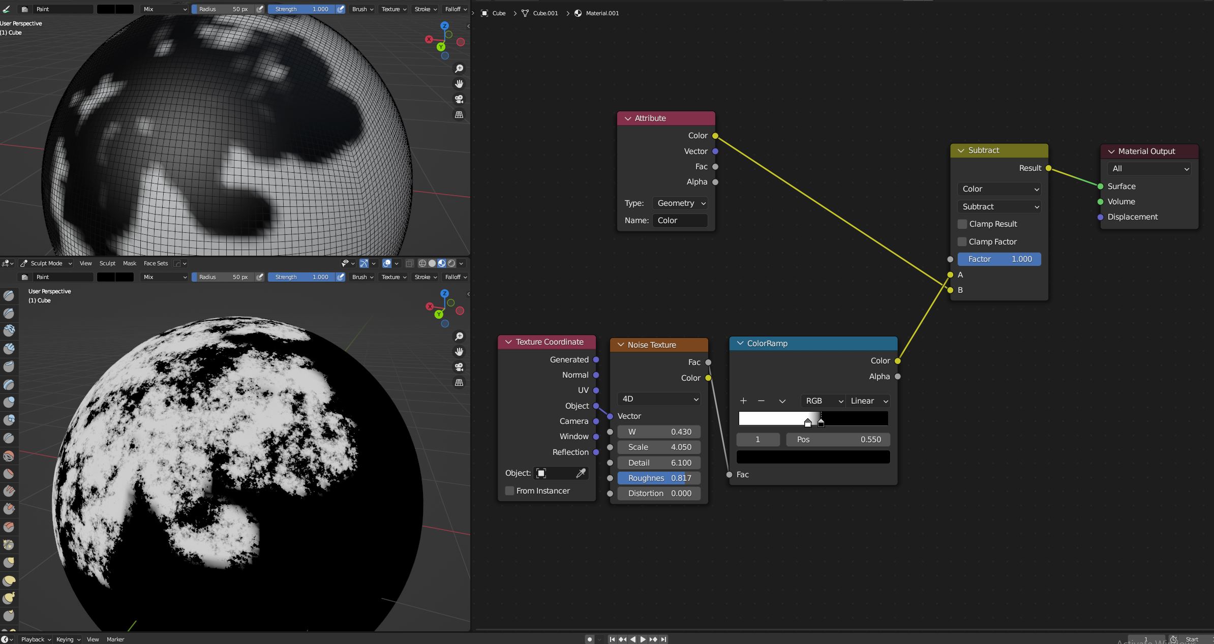 How to distort color attributes Materials and Textures Blender