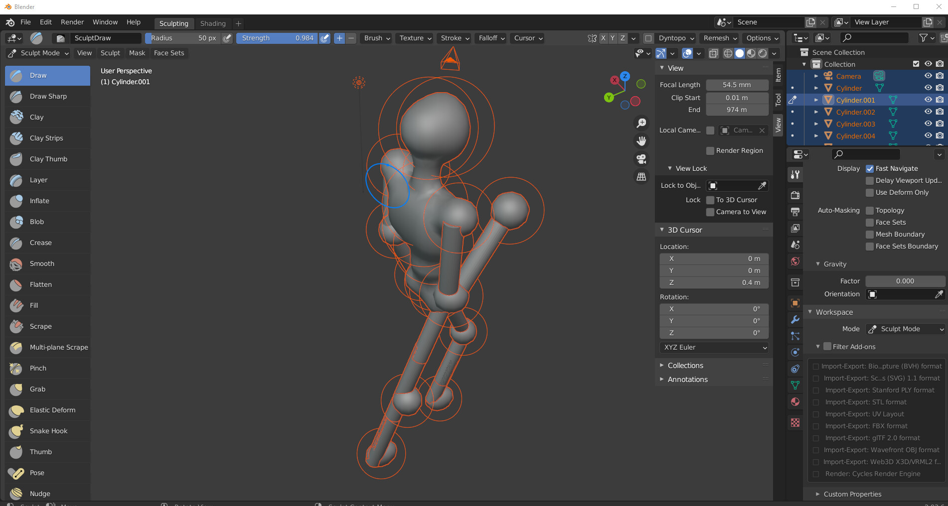 why won't this object let me sculpt it? Modeling Blender Artists