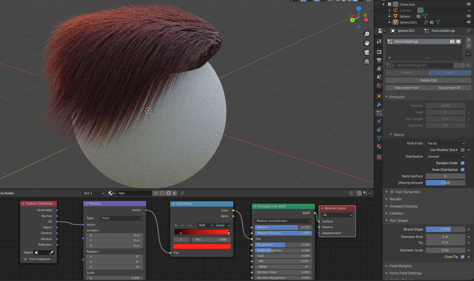 Hair not rendering correctly? Particles and Physics Simulations