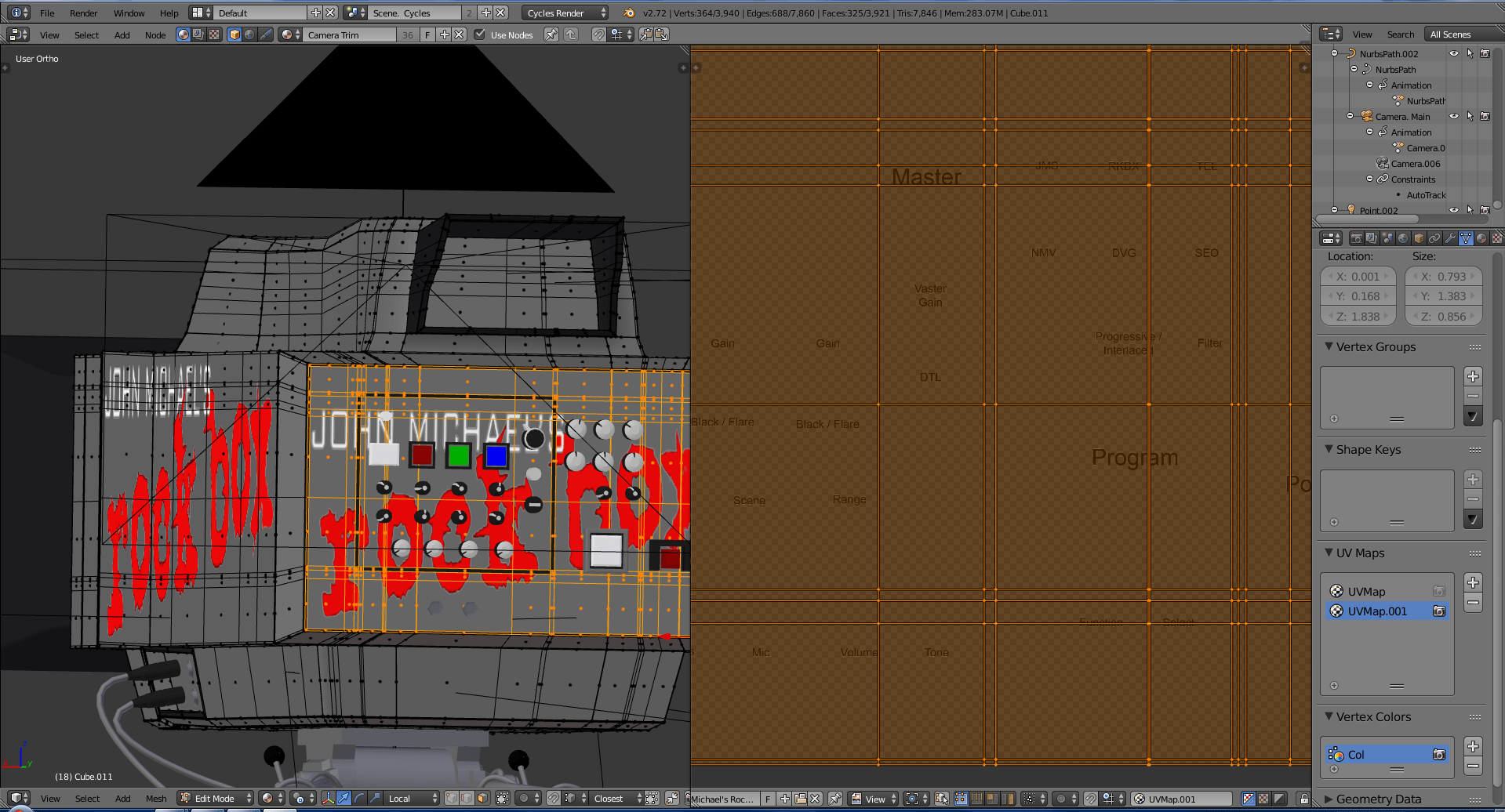 UV not Changing / Updating when unwrapped Materials and Textures