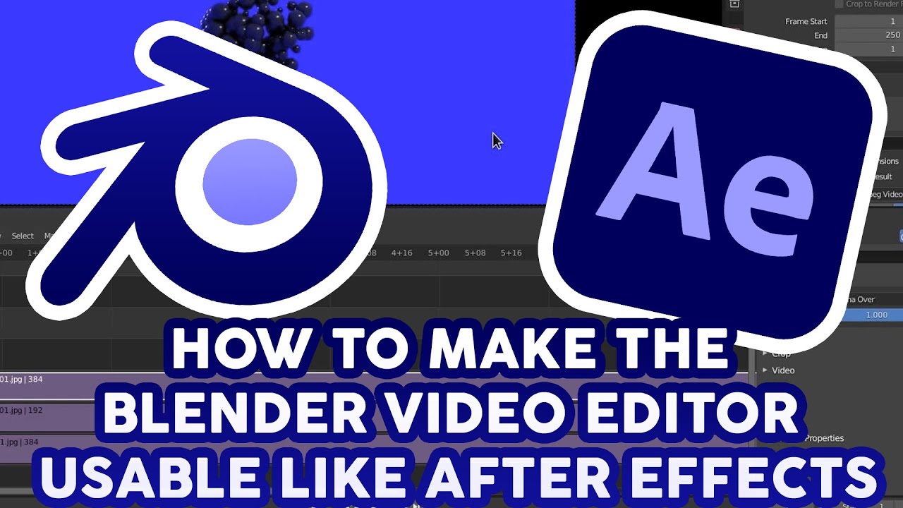 How to use the Free Blender Video Editor like After Effects with Hotkeys and VSE Tools