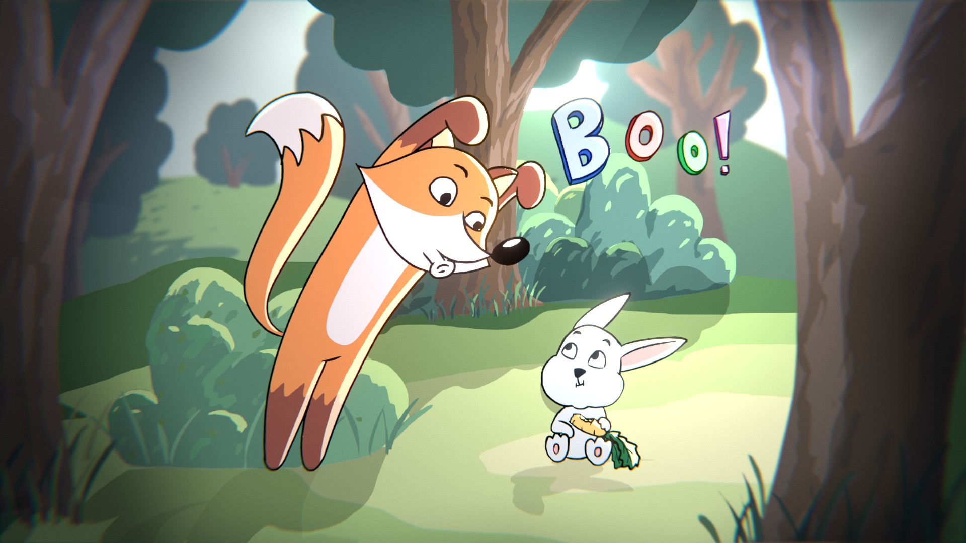 Fox and Bunny Animated Short Film Mish7913 Animations Blender