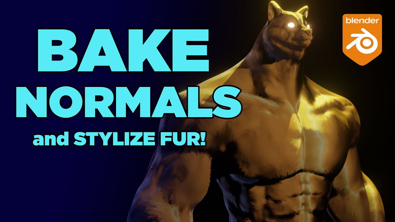 Bake Normals and Stylize Fur Tutorials, Tips and Tricks Blender