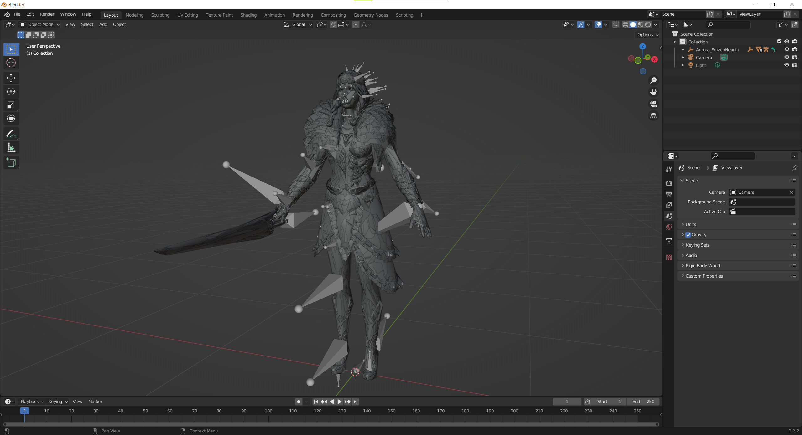 Can't delete part of an imported FBX mesh Basics & Interface