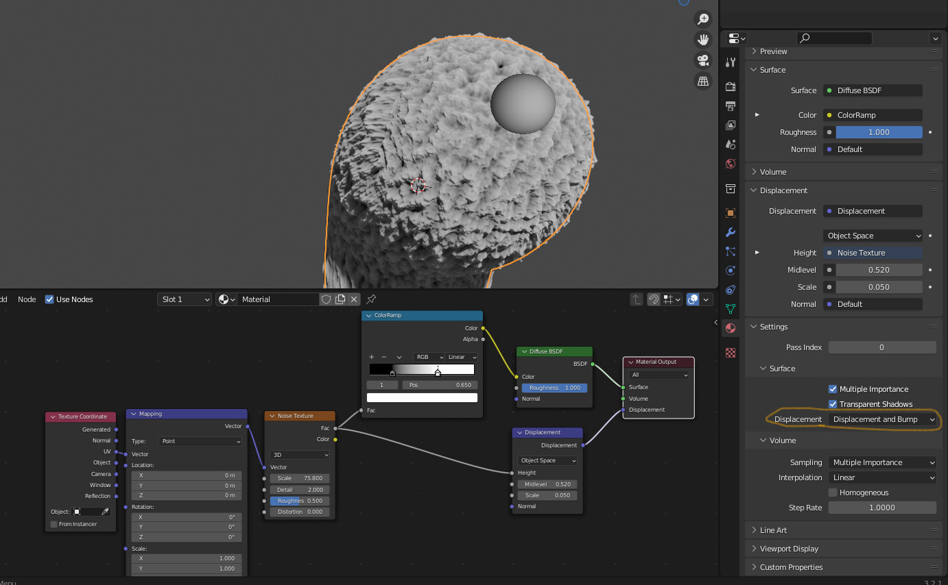 Noise Texture Moving During Animation 4 by zeroskilz Materials and