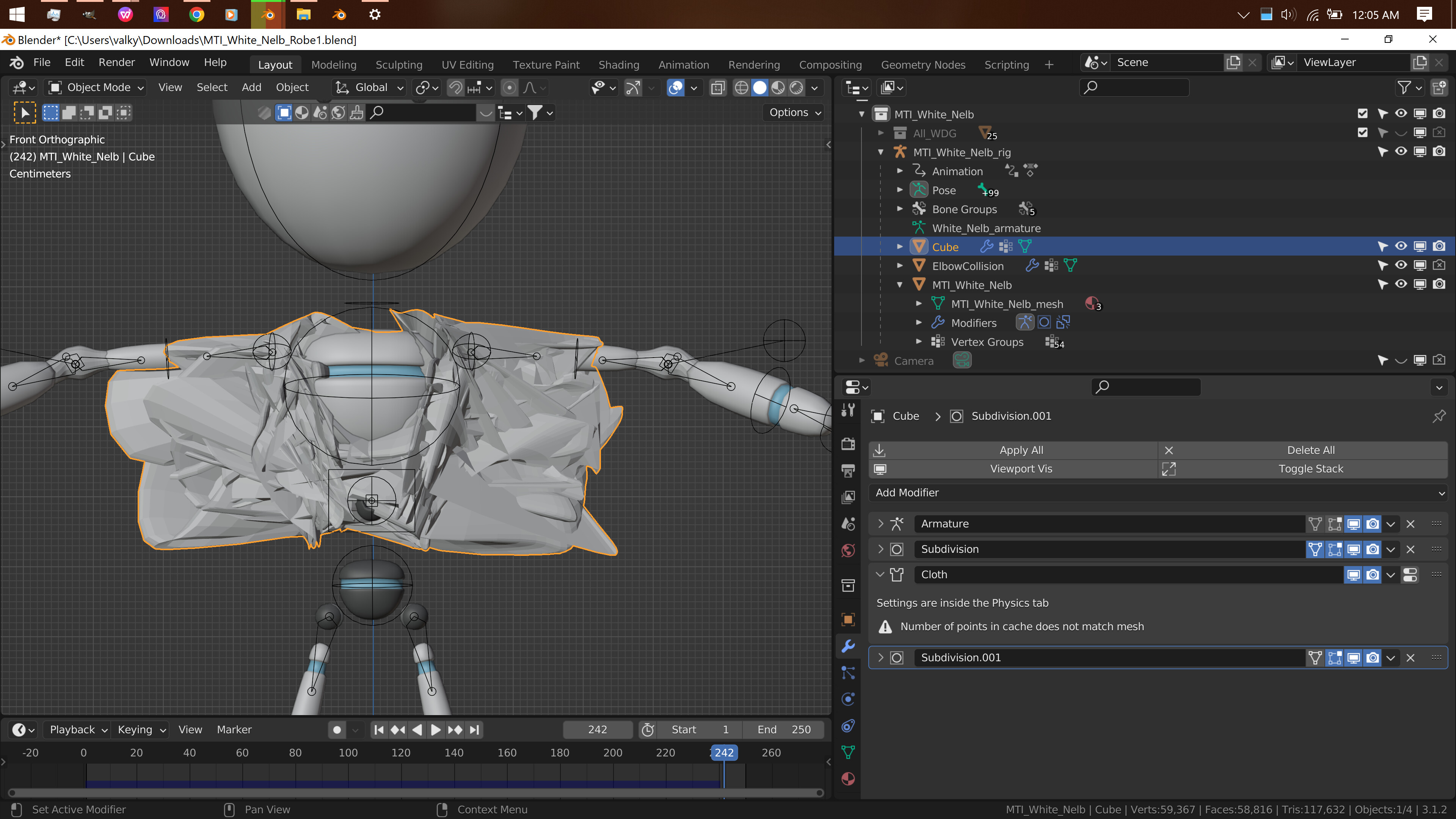 Cloth sim for a jedi robe? Particles and Physics Simulations