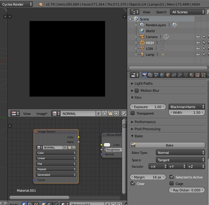 No active UV layer found in the object when baking Materials and