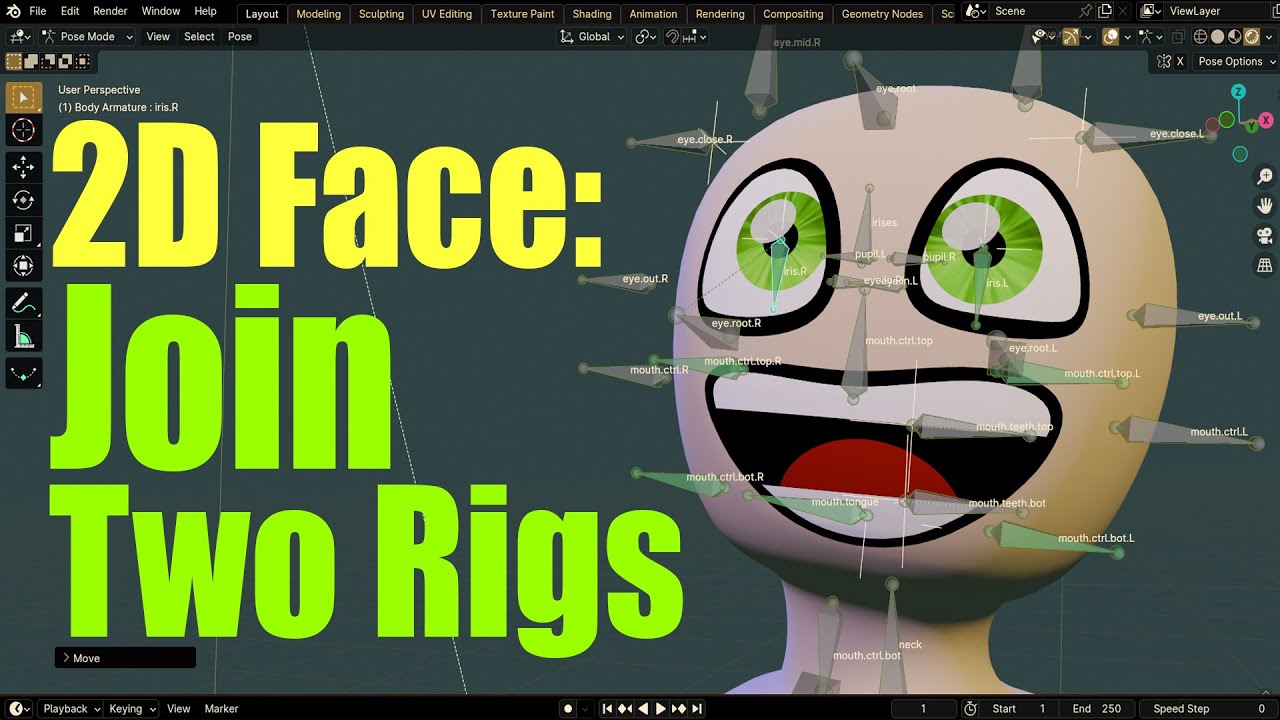 How to join or merge two rigs or armatures in Blender 4.0 Tutorials