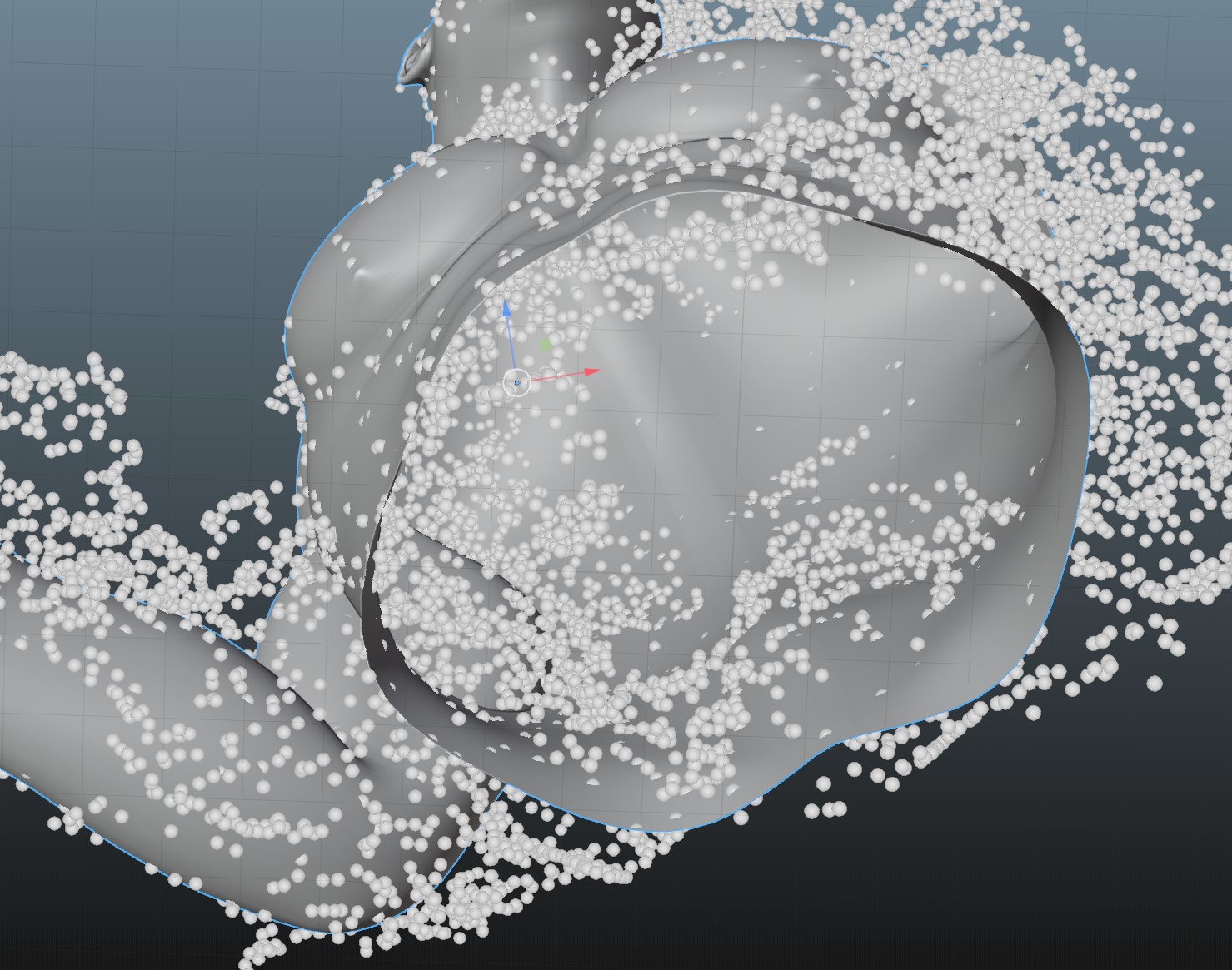 Particles intersects and go through the mesh/emitter Particles and