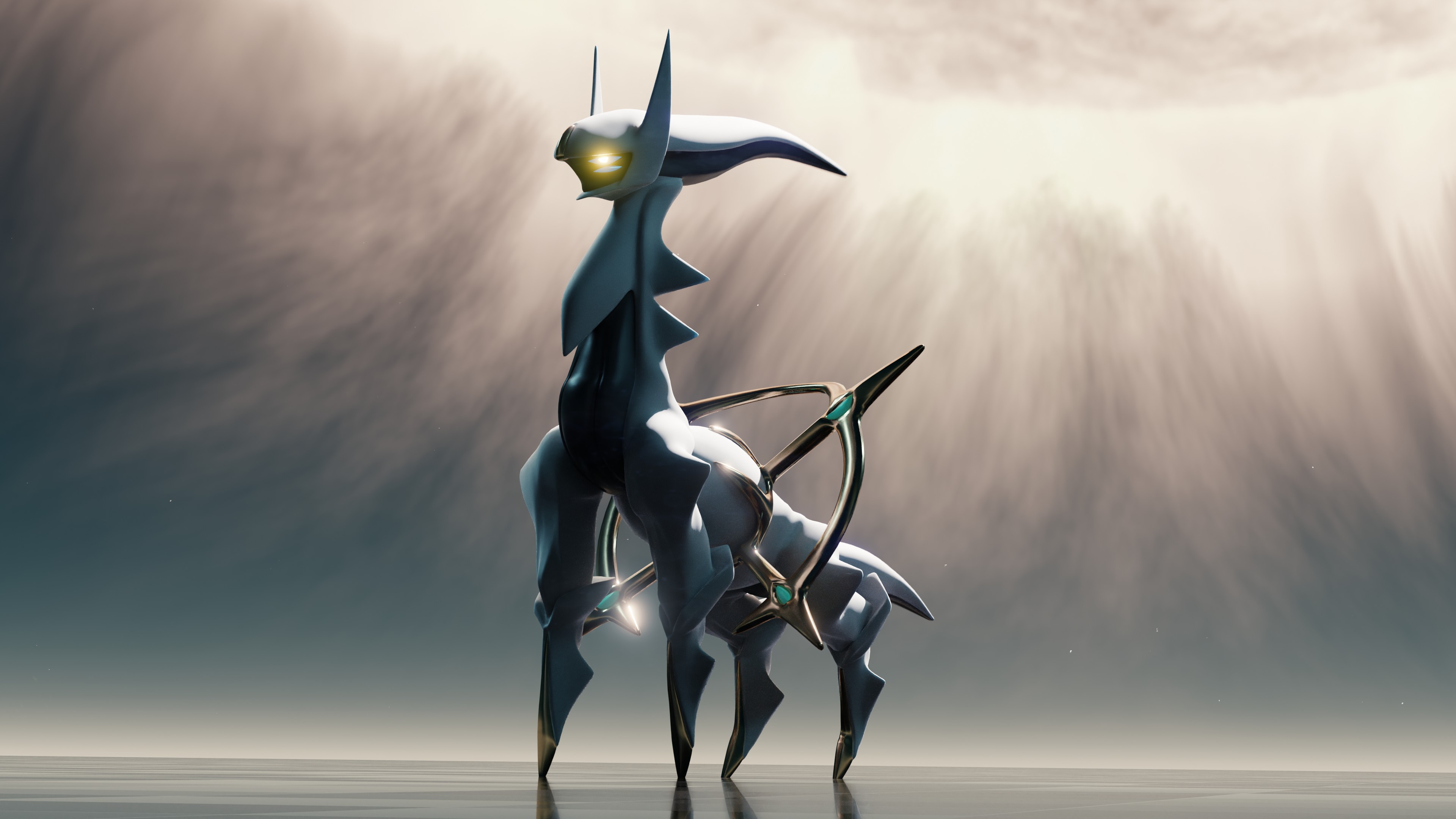 God Arceus Pokemon fan art Finished Projects Blender Artists