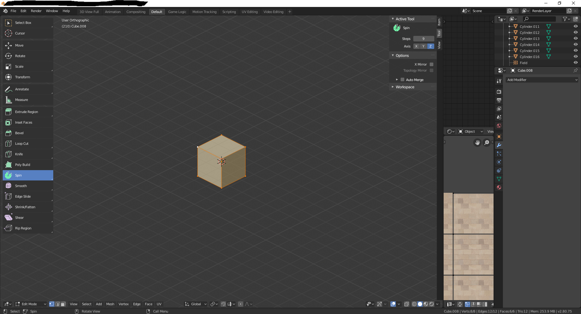 The Spin Tool won't show up Basics & Interface Blender Artists
