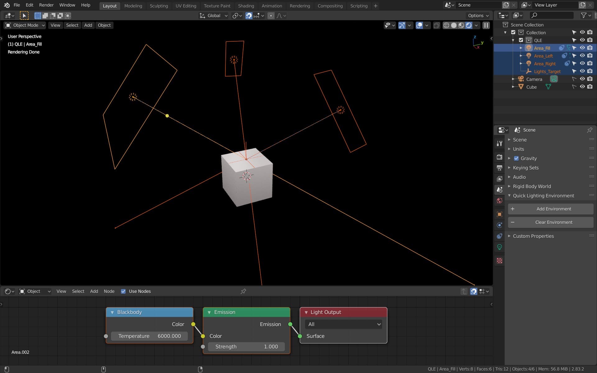 Blender QLE (Quick Lighting Environment) Free Addon Released