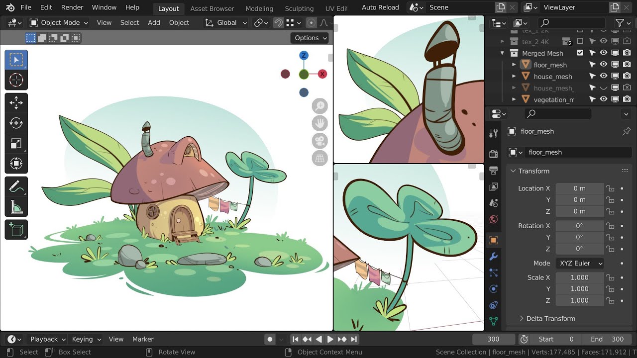 Paid Job, for a Cell shader grease pencil artist Paid Work Blender