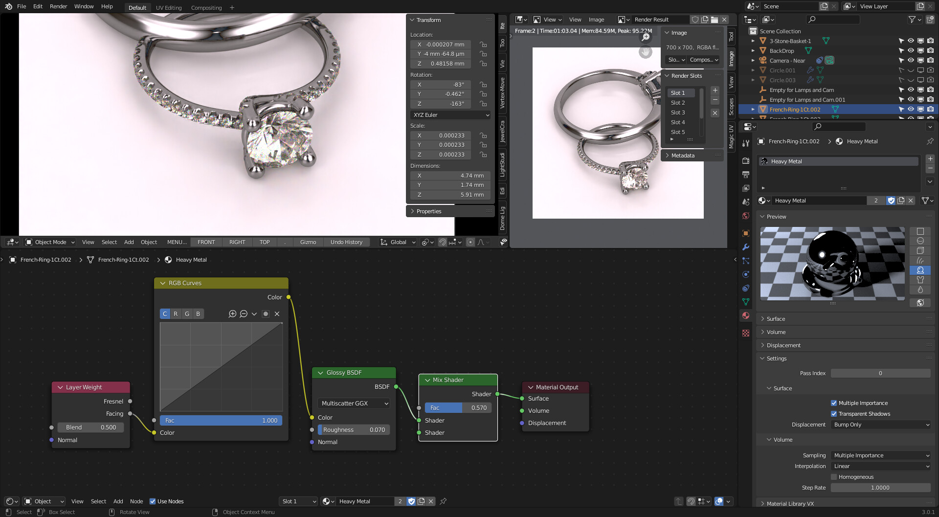 Rings with Cycles X Works in Progress Blender Artists Community