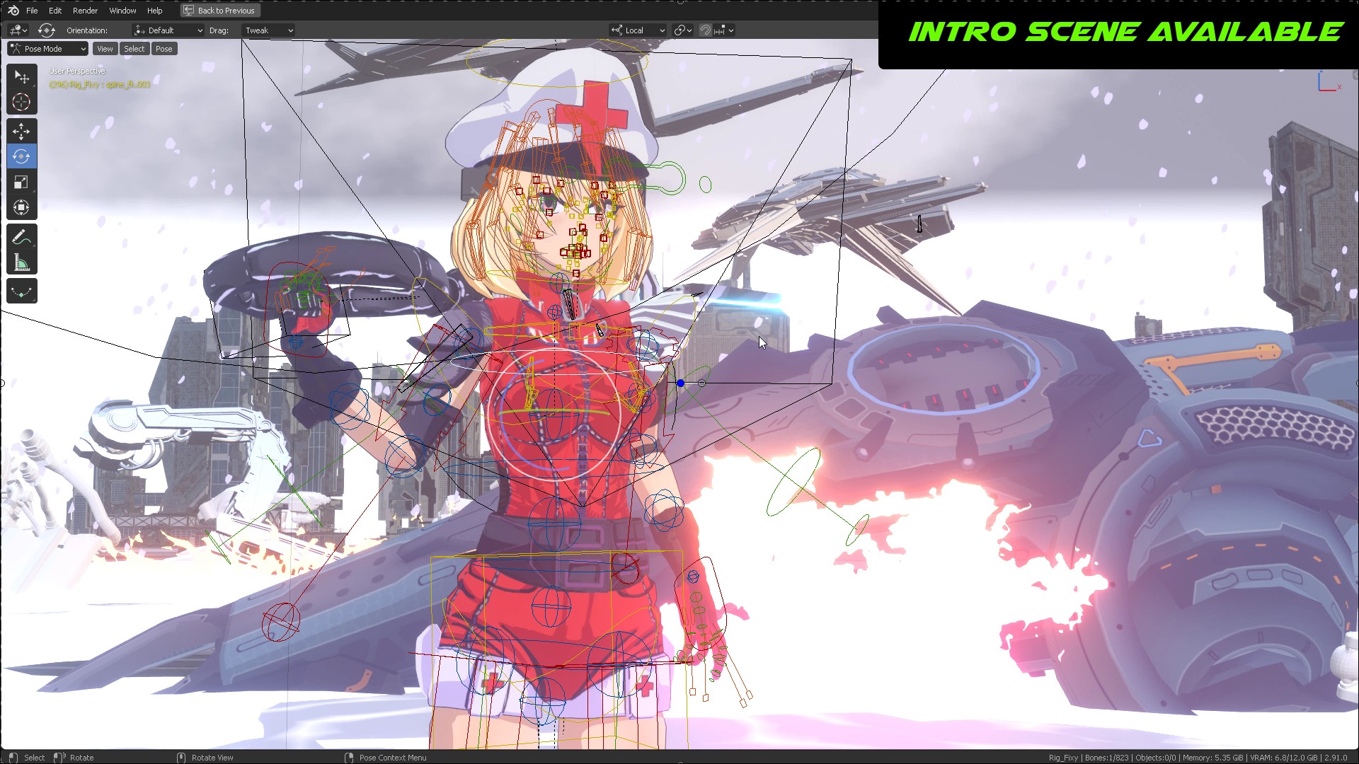 Guilty Gear Stylized shader in Blender's EEVEE (Part 4 of 4