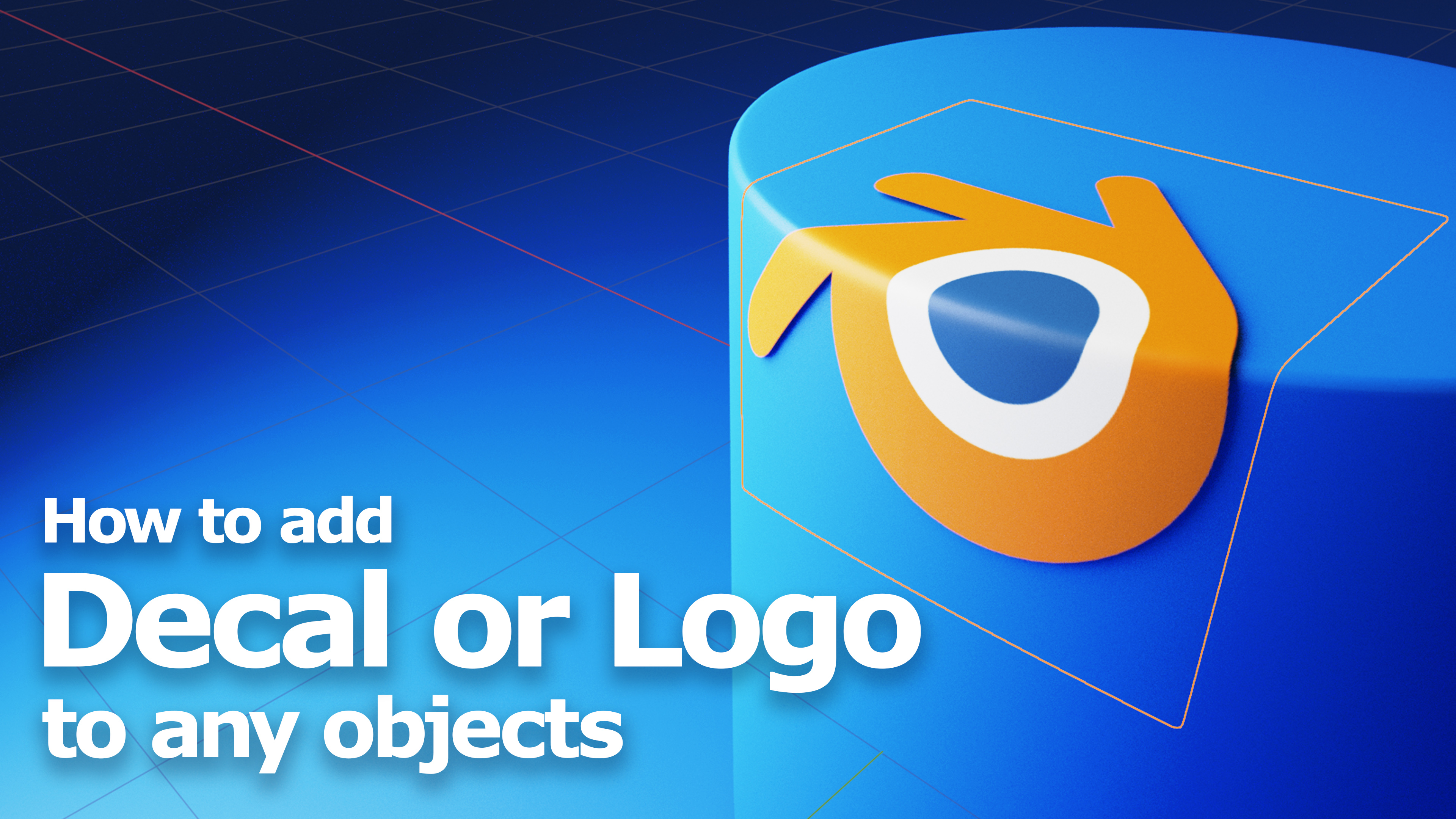 Add 3D Shape Decal Logo Sticker in Blender Tutorials, Tips and Tricks