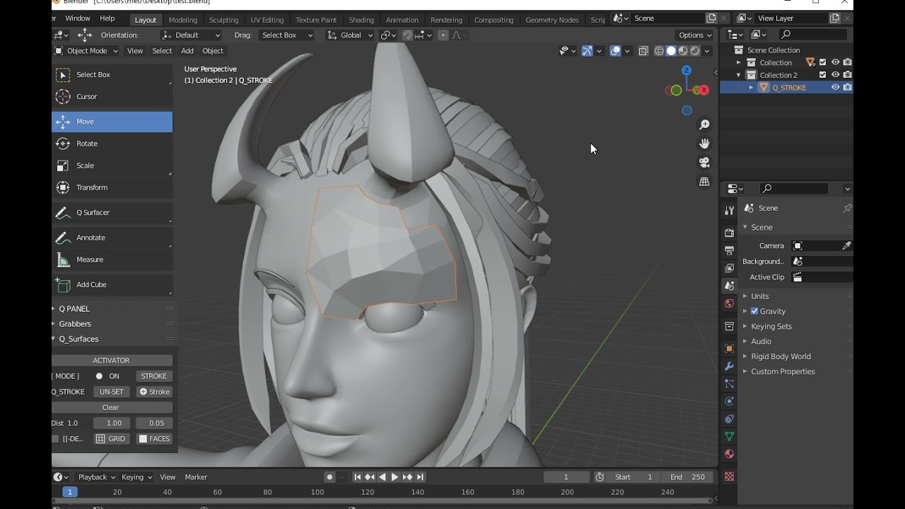Is there anyway to draw polygons in blender? Modeling Blender