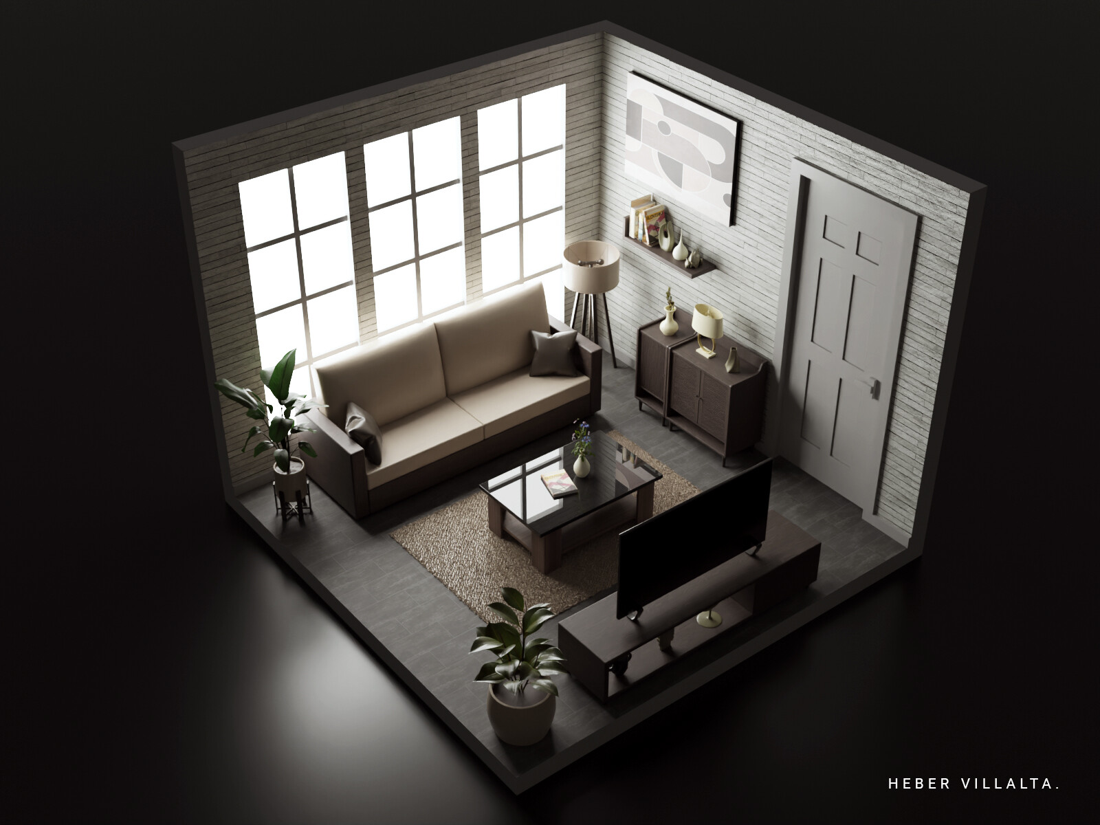 Living Room in Blender 3.0 Finished Projects Blender Artists Community