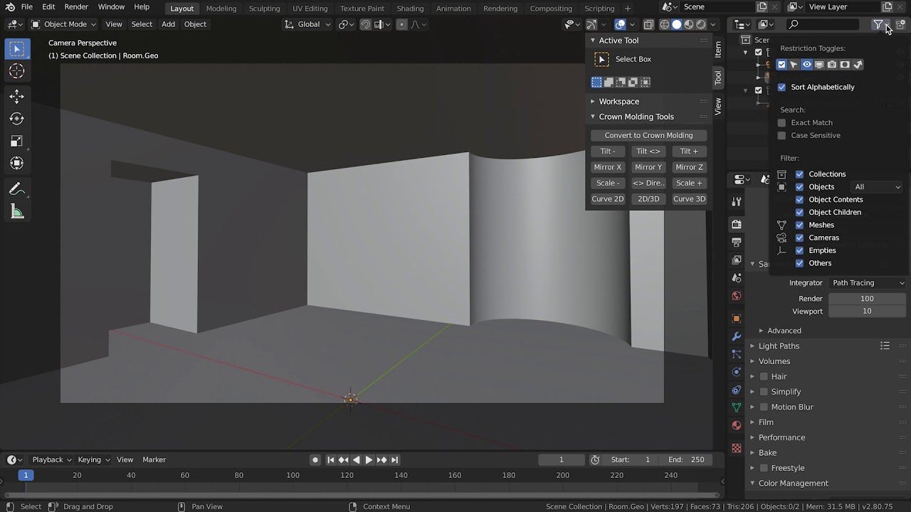 Crown Molding Pack v3.0 Released Scripts and Themes Blender Artists