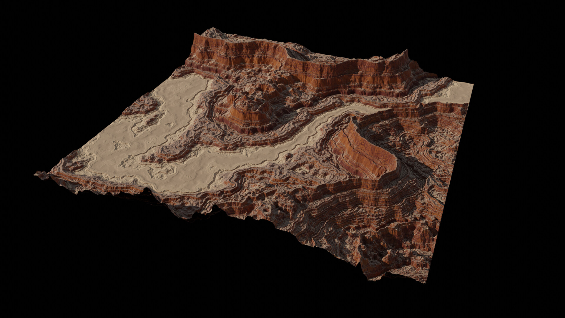 Sharing my procedural canyon shader Materials and Textures Blender
