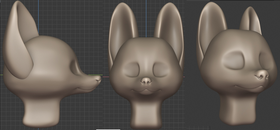 Feedback furry critter head design Focused Critiques Blender