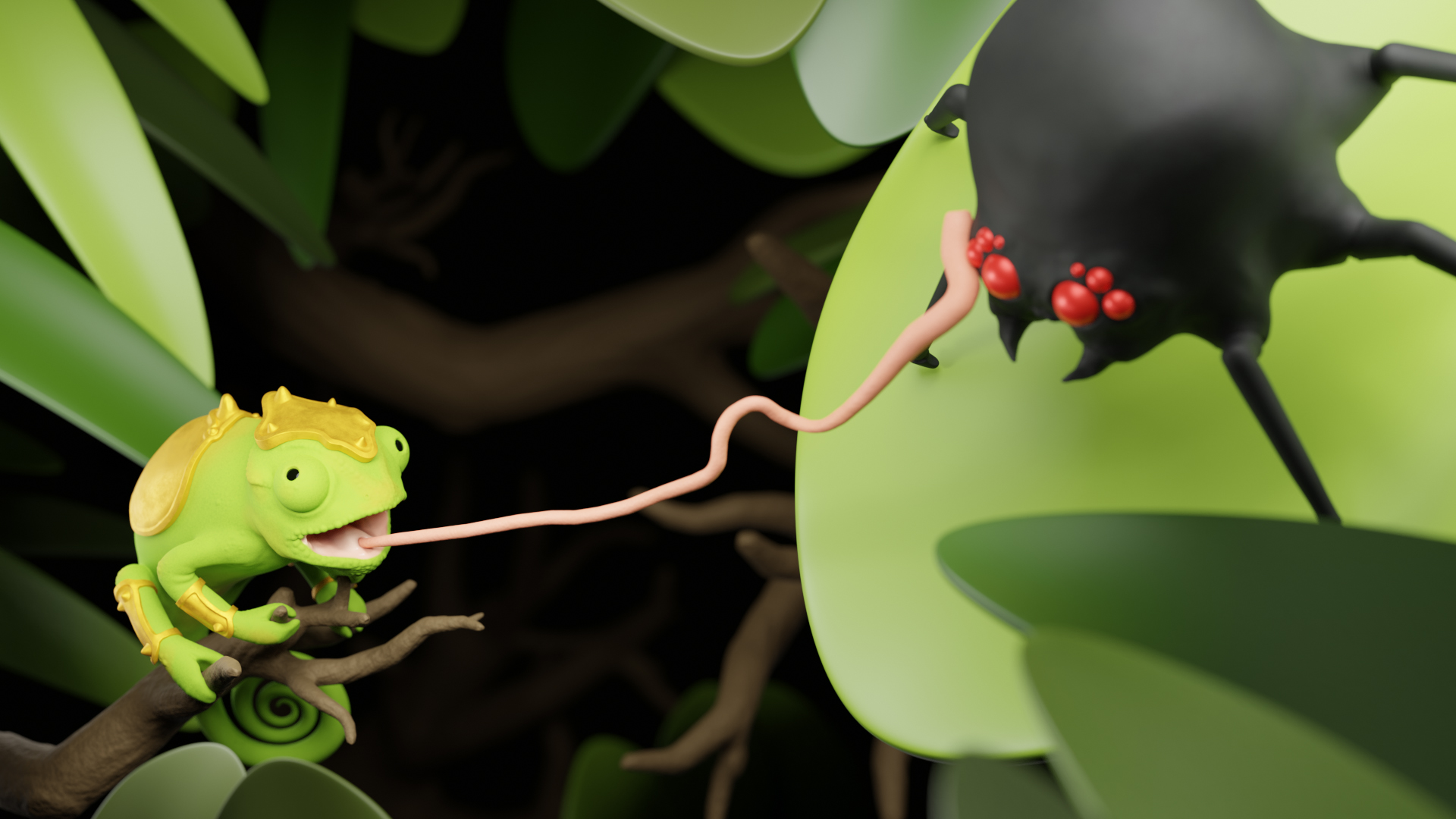 CG Boost Challenge Entry/Personal Project Chameleon Finished