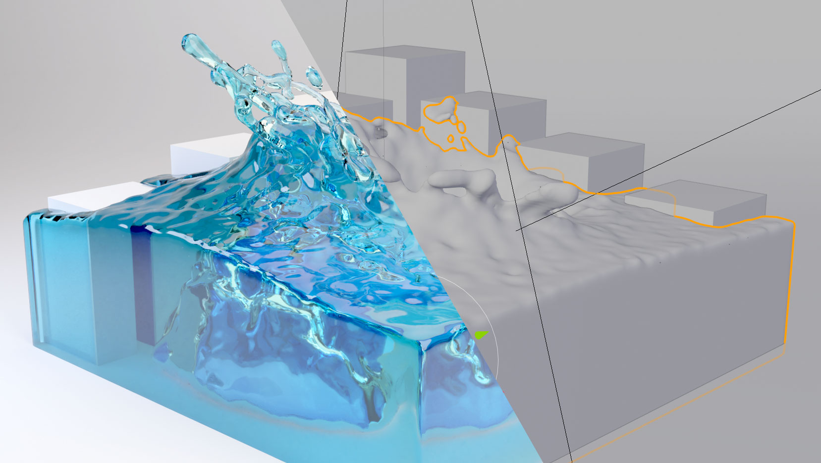 Simulation benchmark Particles and Physics Simulations Blender