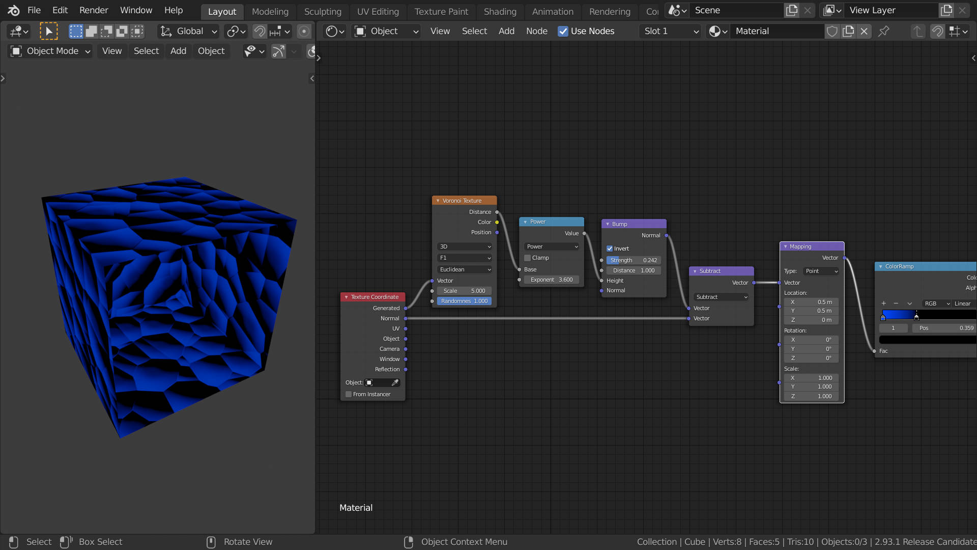 Why's the texture not applying to the whole mesh even though the color is Materials and