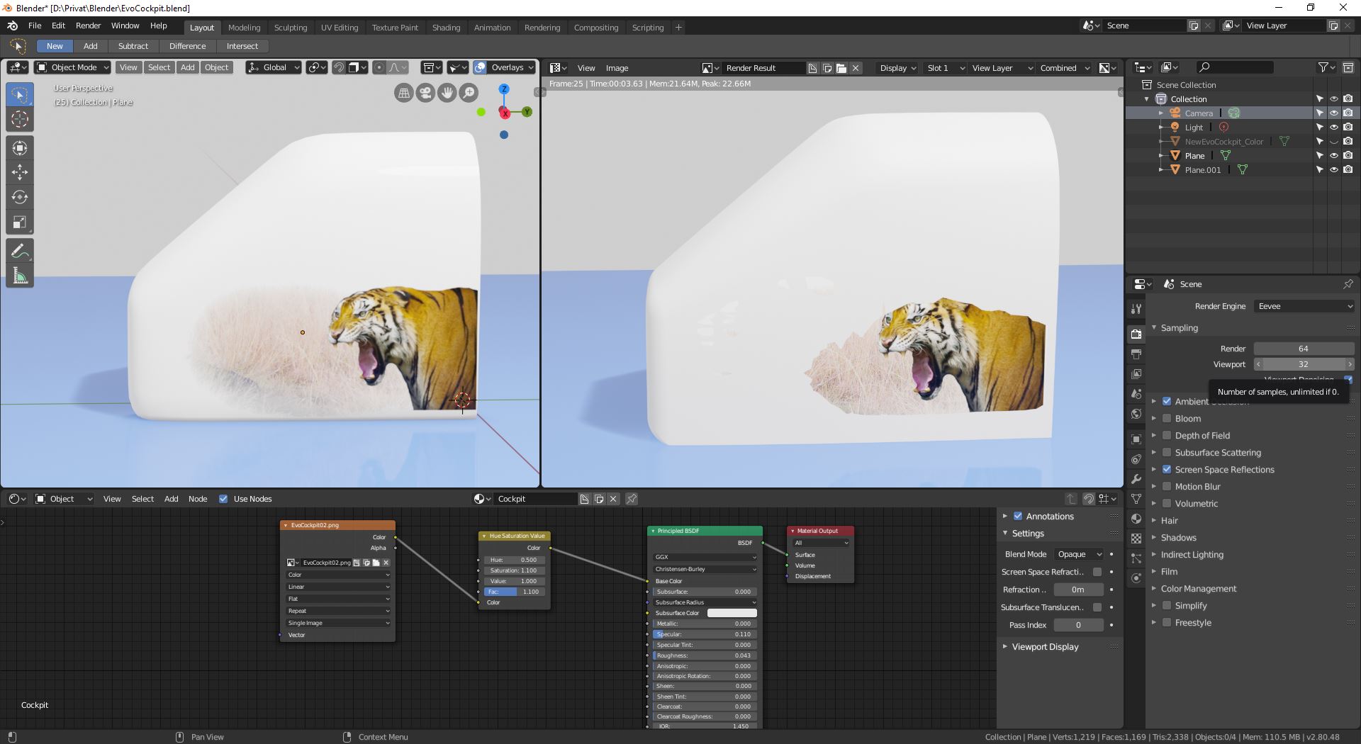 Blender 2.8 Eevee Render Issue 6 by yogyog Materials and Textures