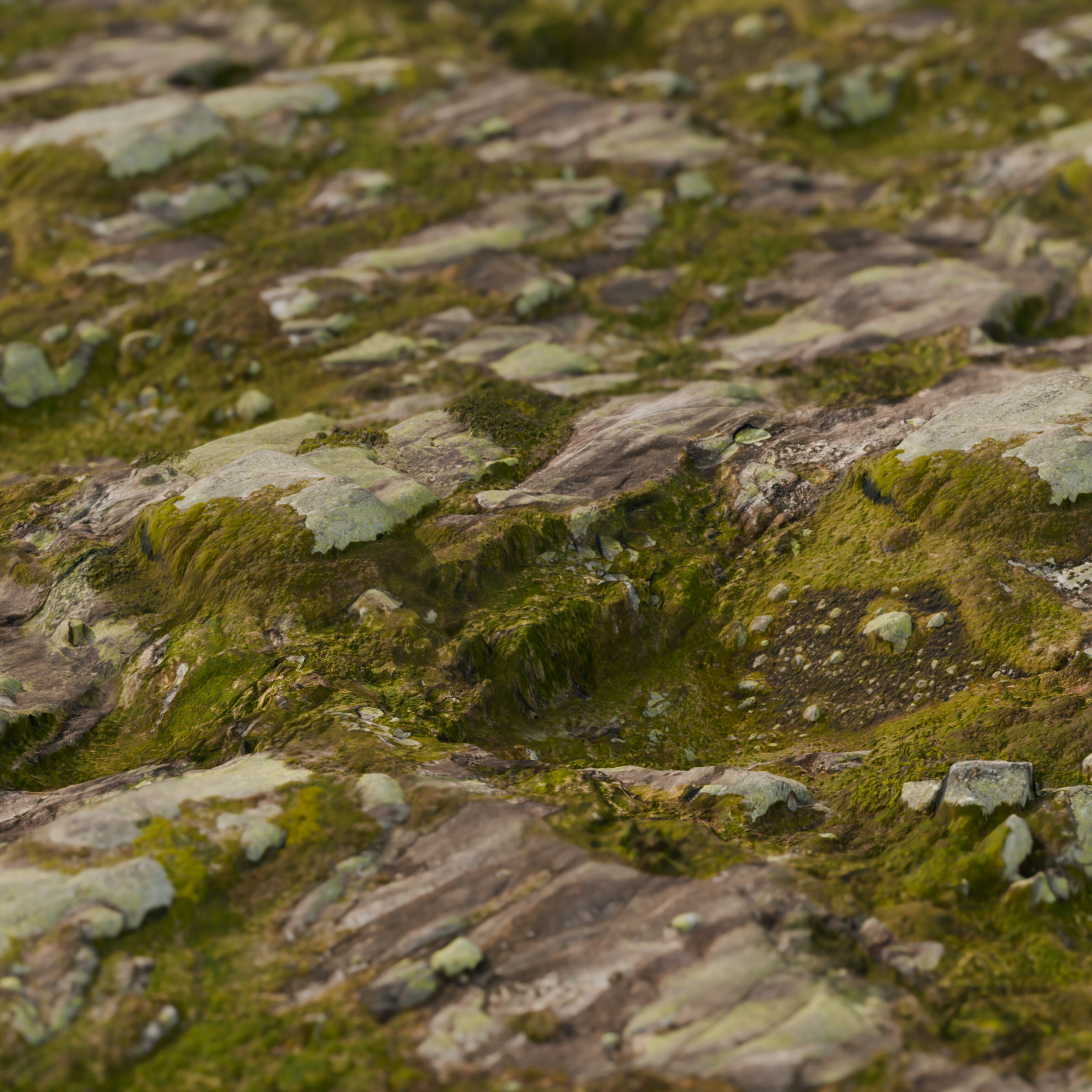 EEVEE Next realtime displacement test render (Blender 4.1 Alpha