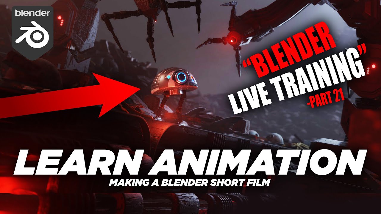 Learn Animation In Blender Animating a Blender Short Film Live