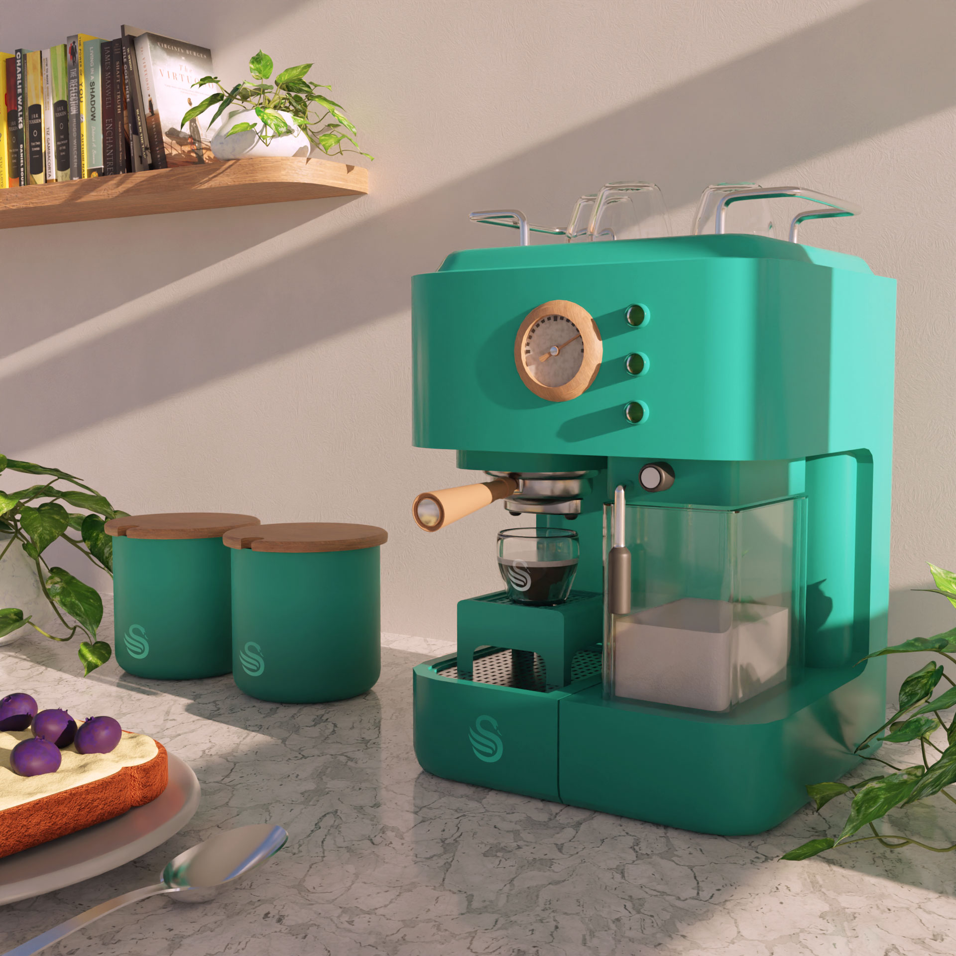 Swan coffee machine Finished Projects Blender Artists Community