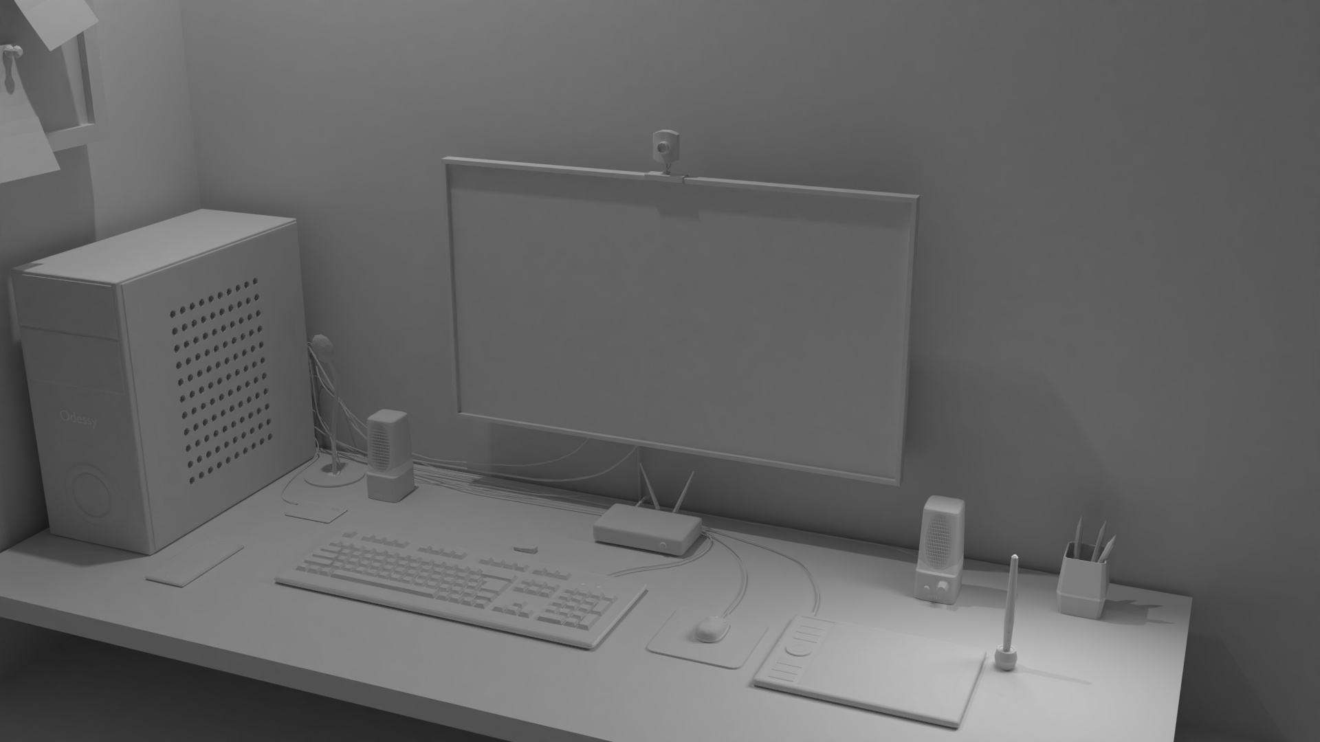 Blender Artists Challenge ‘My Desk’ 16 by AlenCranz Blender