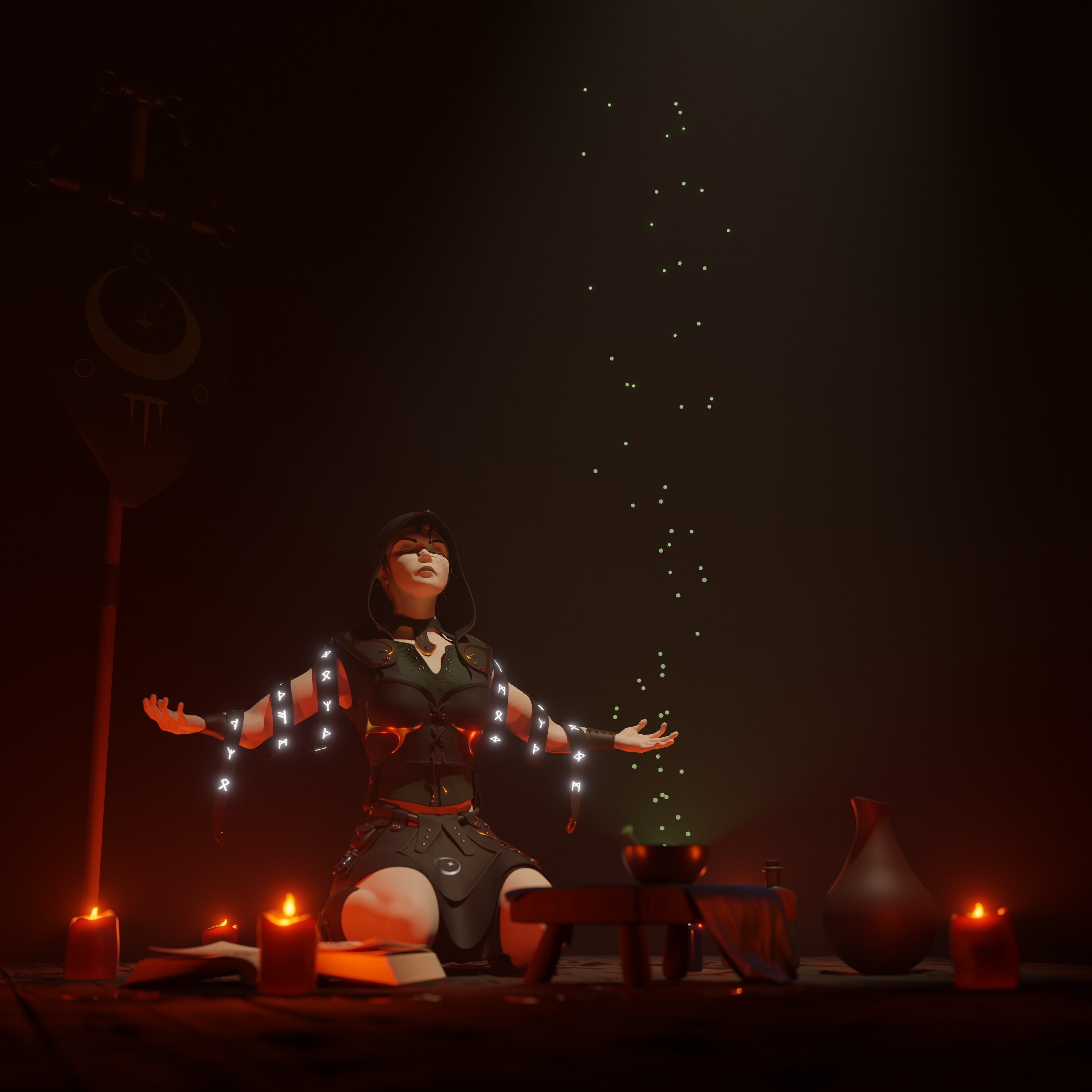Forbiden spell Finished Projects Blender Artists Community